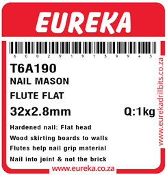 T6A190 - Masonry Nail -T6A190_Label_T